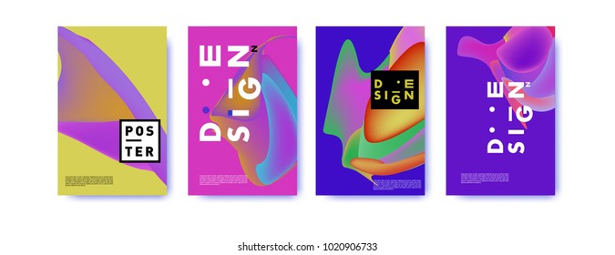
Abstract colorful liquid and holographic colors background for poster design. Blue, yellow, red, orange, pink and green. Vector banner poster template in Eps10.
