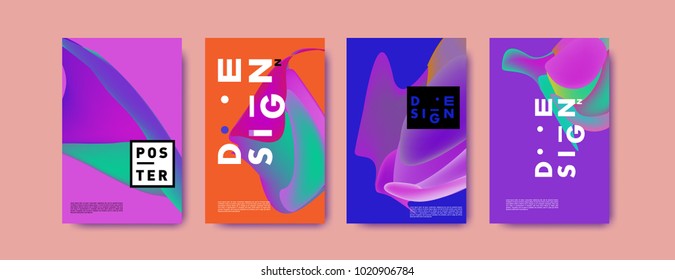 
Abstract colorful liquid and holographic colors background for poster design. Blue, yellow, red, orange, pink and green. Vector banner poster template in Eps10.
