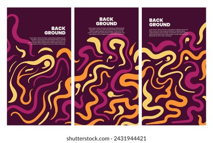 abstract colorful liquid line handmade vector art background for festival