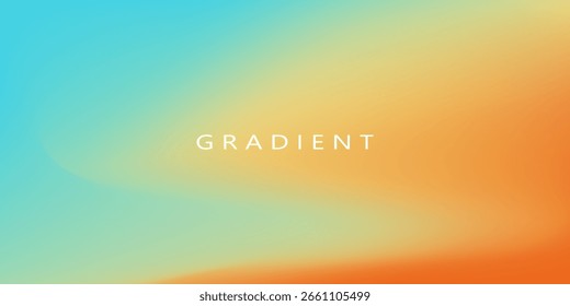 Fundo colorido abstrato do gradiente da malha líquida. Laranja, azul e mistura de cor creme. Cor vívida de fundo suave. Modelo de design moderno para folheto, cartaz, site, Design moderno