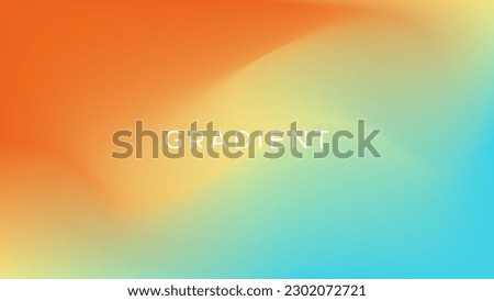 Abstract colorful liquid mesh gradient background. Orange, blue, and cream colored blend. Smooth backdrop vivid color. Modern design template for flyer, poster, website, cover, etc