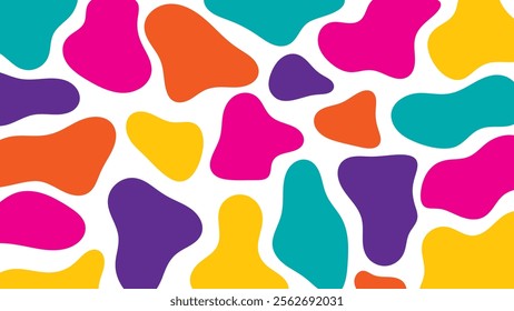 Abstract Colorful Liquid Pattern Background. Banner. Vector Illustration. Wallpaper
