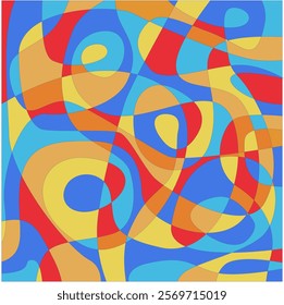 Abstract colorful liquid psychedelic background. Vector illustration. Wavy pattern. Liquid texture for cover design