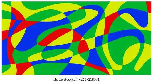 Abstractas fondo psicodélico líquido colorido. Ilustración vectorial. Patrón ondulado. Textura líquida para el diseño de la cubierta