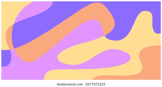 Abstract colorful liquid psychedelic background. Vector illustration. Wavy pattern. Liquid texture for cover design