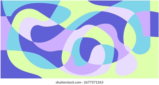Abstract colorful liquid psychedelic background. Vector illustration. Wavy pattern. Liquid texture for cover design
