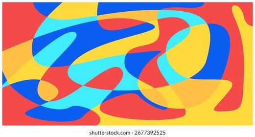 Resumo fundo psicodélico líquido colorido. Ilustração vetorial. Padrão ondulado. Textura líquida para design de tampa