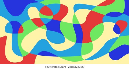 Abstractas fondo psicodélico líquido colorido. Ilustración vectorial. Patrón ondulado. Textura líquida para el diseño de la cubierta	
