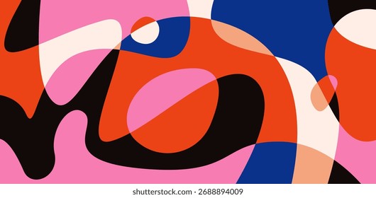 Abstractas fondo psicodélico líquido colorido. Ilustración vectorial. Patrón ondulado. Textura líquida para el diseño de la cubierta