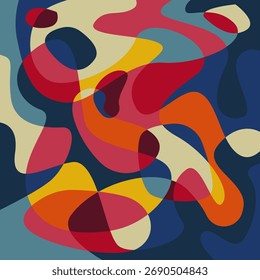Abstractas fondo psicodélico líquido colorido. Ilustración vectorial. Patrón ondulado. Textura líquida para el diseño de la cubierta