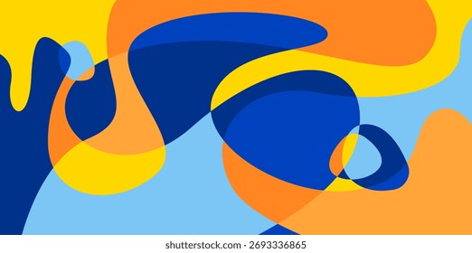 Abstract colorful liquid psychedelic background. Vector illustration. Wavy pattern.