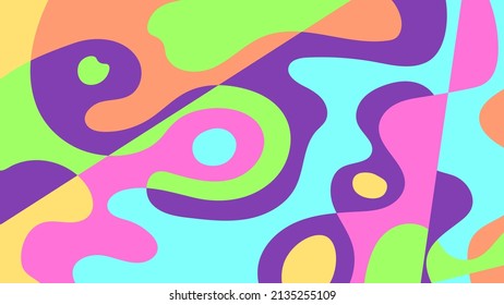 Abstract Colorful Liquid Shape Background