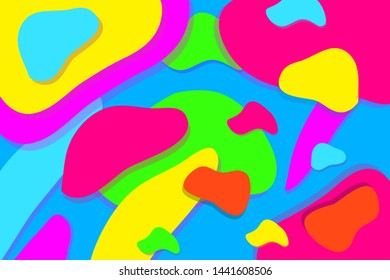 Abstract colorful liquid vector background illustration layout