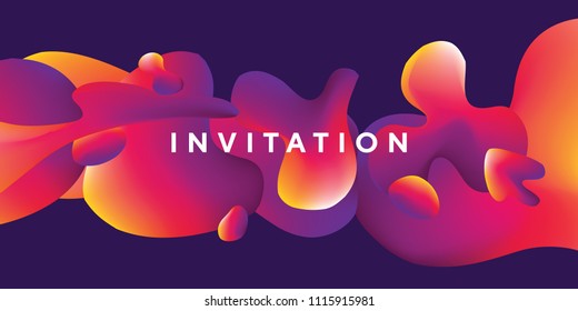 Abstract colorful liquid vector pattern. Decorative bright drop motif for header, card, invitation, poster, cover and other web and print design projects.  
