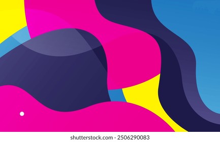 Abstract colorful liquid wave background. Vector illustration