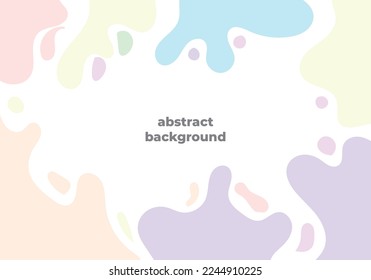 abstract colorful liquid wave hand drawn background template