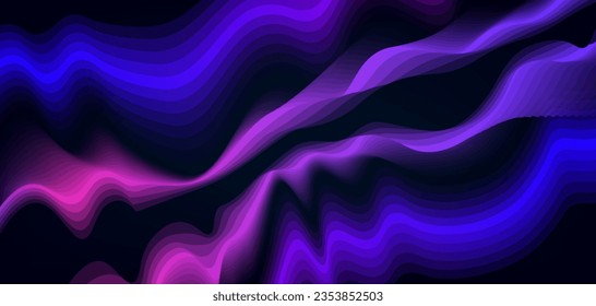 Abstract colorful liquid waves background