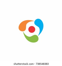 Abstract colorful logo.