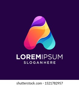 Abstract Colorful A Logo Design