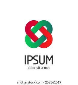 abstract colorful logo design