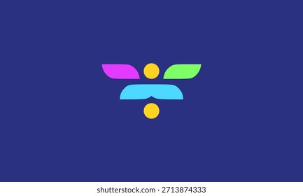 abstract colorful logo design, logo abstract
