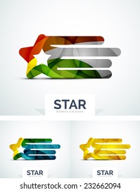 Abstract colorful logo design, awards. Made of color shapes