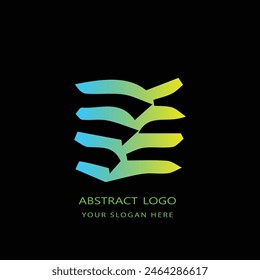 Abstract Colorful Logo Design Element