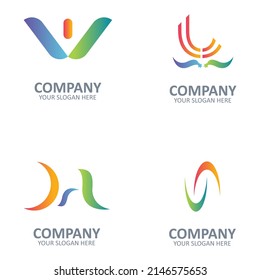 Abstract Colorful Logo Design Elements