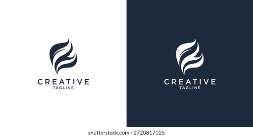 Elementos de design de logotipo colorido abstrato