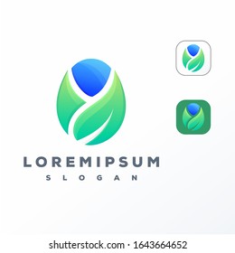 Abstract colorful logo design ready to use