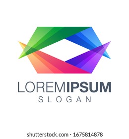 abstract colorful logo design template