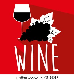 Abstract colorful logo design template. Wine bottle and glass vector icon. Concept for bar menu, party, alcohol drinks, celebration holidays.