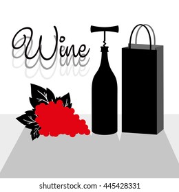 Abstract colorful logo design template. Wine bottle and glass vector icon. Concept for bar menu, party, alcohol drinks, celebration holidays.
