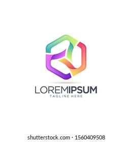 Abstract Colorful Logo Design Vector Template