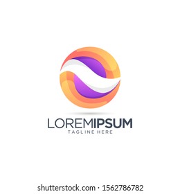Abstract Colorful Logo Design Vector Template