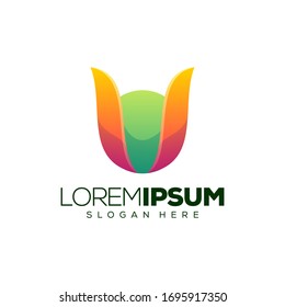 abstract colorful logo design vector illustration