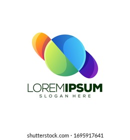 abstract colorful logo design vector illustration