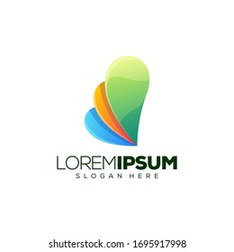 abstract colorful logo design vector illustration