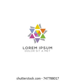 Abstract Colorful Logo Design Vector