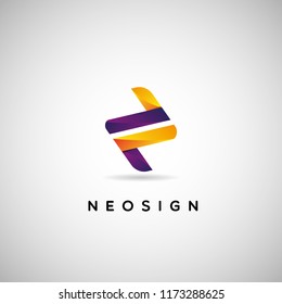 Abstract Colorful Logo Shape Sign Symbol Icon