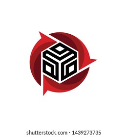 abstract with colorful logo template