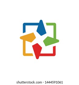 abstract with colorful logo template