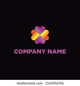 Abstract and colorful logo templates. Vector icons for any type of business.