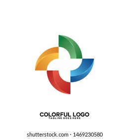 Abstract Colorful logo. Abstract Colorful vector