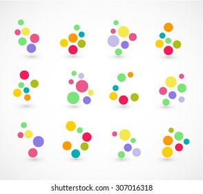 Abstract colorful logo. Vector