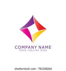 Abstract colorful logo vector