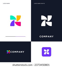Abstract Colorful logo Vector Icon Illustration Design