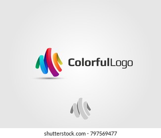 abstract colorful logo. colorful vector illustration