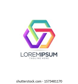 Abstract Colorful Logo Vector Template