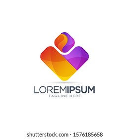 Abstract Colorful Logo Vector Template